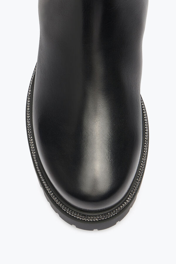 jeweled cleo bekämpa svart biker boots rene caovilla