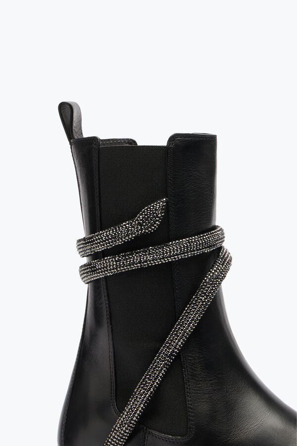 jeweled cleo bekämpa svart biker boots rene caovilla