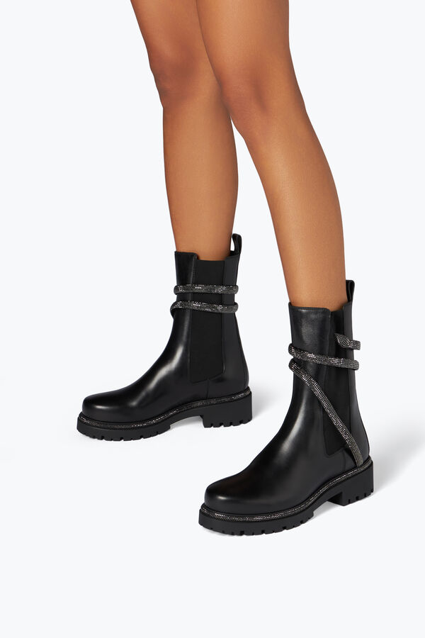 jeweled cleo bekämpa svart biker boots rene caovilla