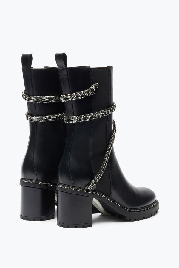 jeweled cleo crystal black bootie 60 rene caovilla