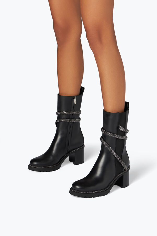 jeweled cleo crystal black bootie 60 rene caovilla
