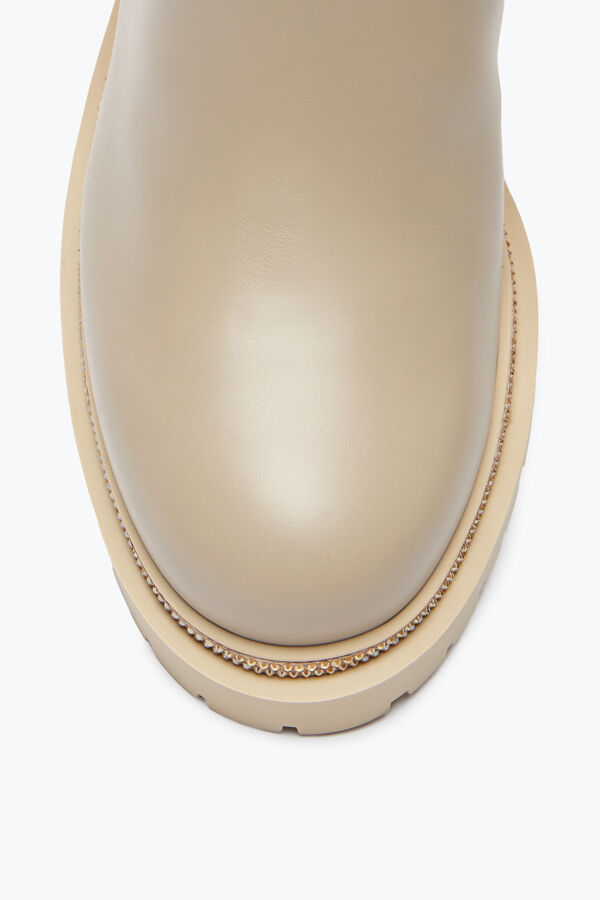 jeweled cleo kristaller beige bootie 60 rene caovilla