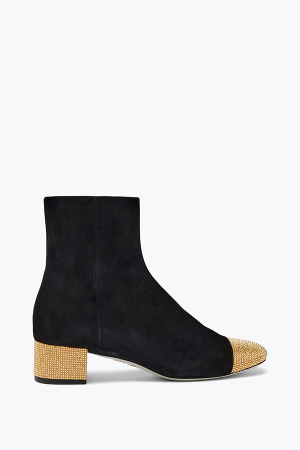 jeweled bonnie svart och guld bootie 40 rene caovilla