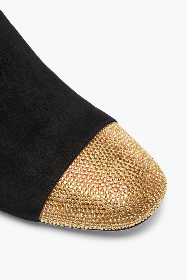 jeweled bonnie svart och guld bootie 40 rene caovilla