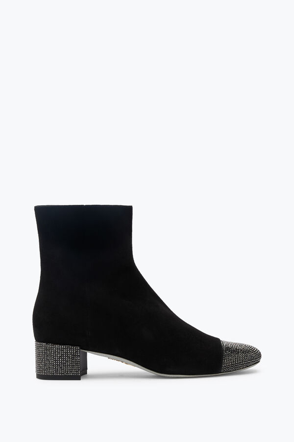 jeweled bonnie svart mocka bootie 40 rene caovilla