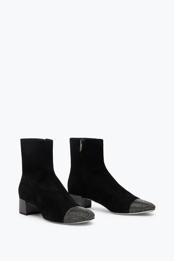 jeweled bonnie svart mocka bootie 40 rene caovilla