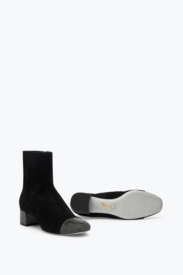 jeweled bonnie svart mocka bootie 40 rene caovilla