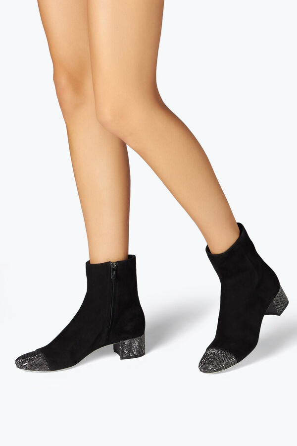 jeweled bonnie svart mocka bootie 40 rene caovilla