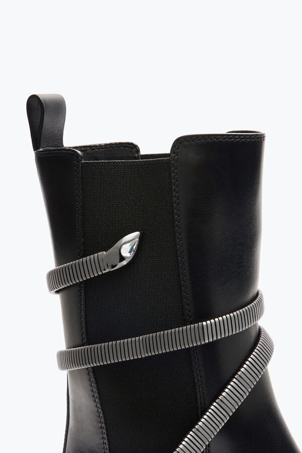 jeweled juniper svart och silver biker boot 45 rene caovilla