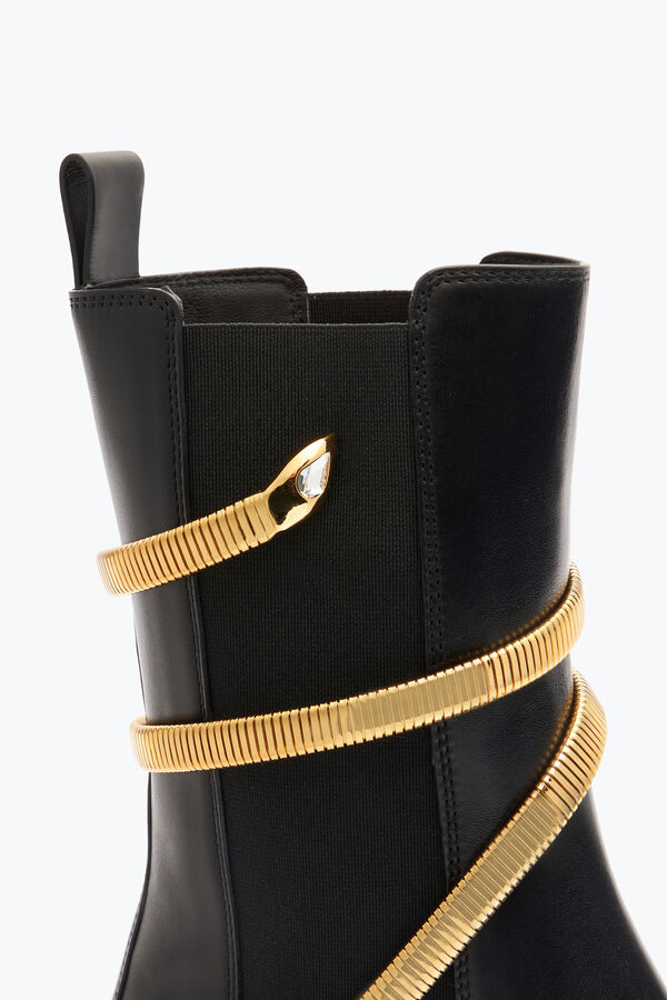 jeweled juniper svart och guld biker boot 45 rene caovilla