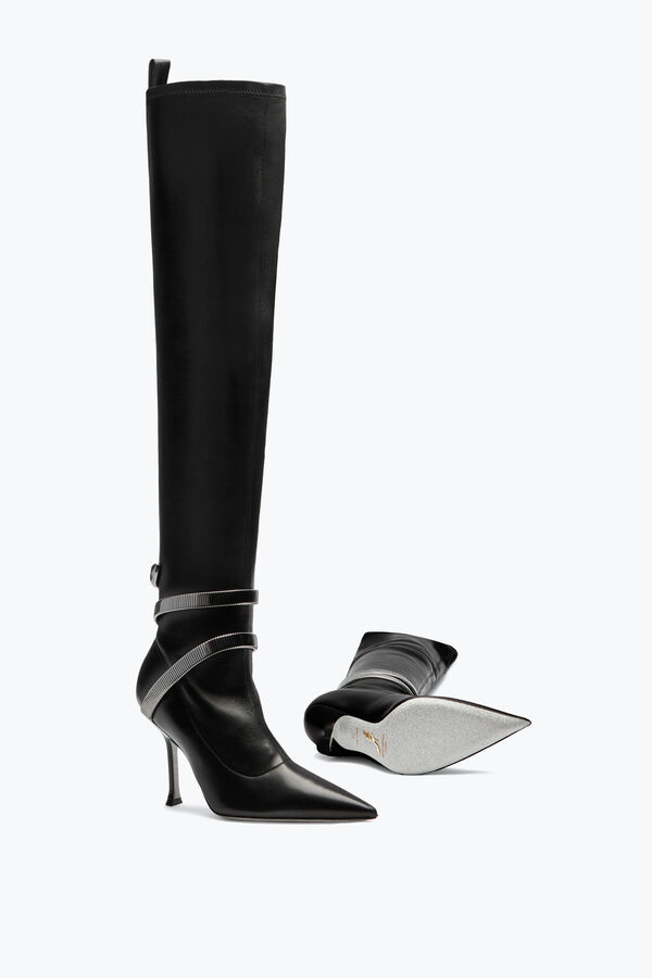jeweled juniper svart cuissard boot 105 rene caovilla