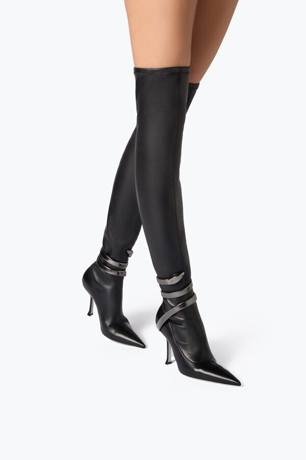 jeweled juniper svart cuissard boot 105 rene caovilla