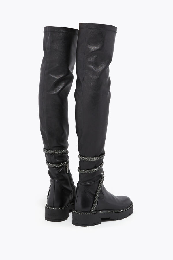 jeweled cleo svart cuissard boot 50 rene caovilla