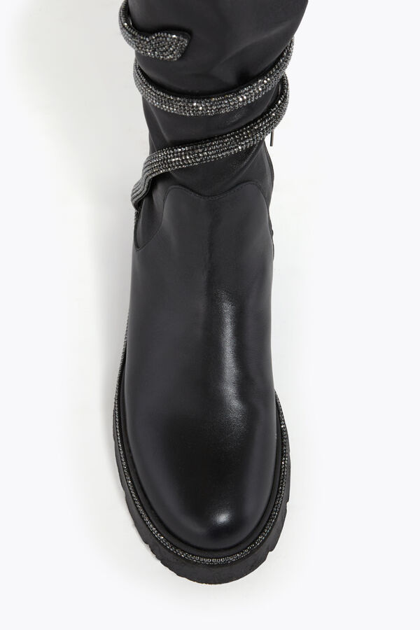 jeweled cleo svart cuissard boot 50 rene caovilla