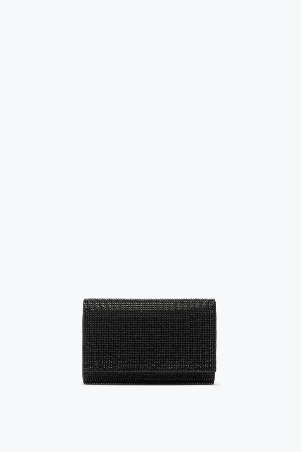jeweled aida svart clutch med alla-Över kristaller rene caovilla
