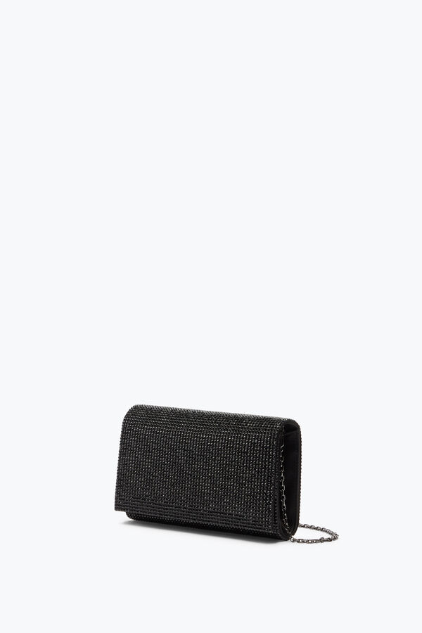 jeweled aida svart clutch med alla-Över kristaller rene caovilla