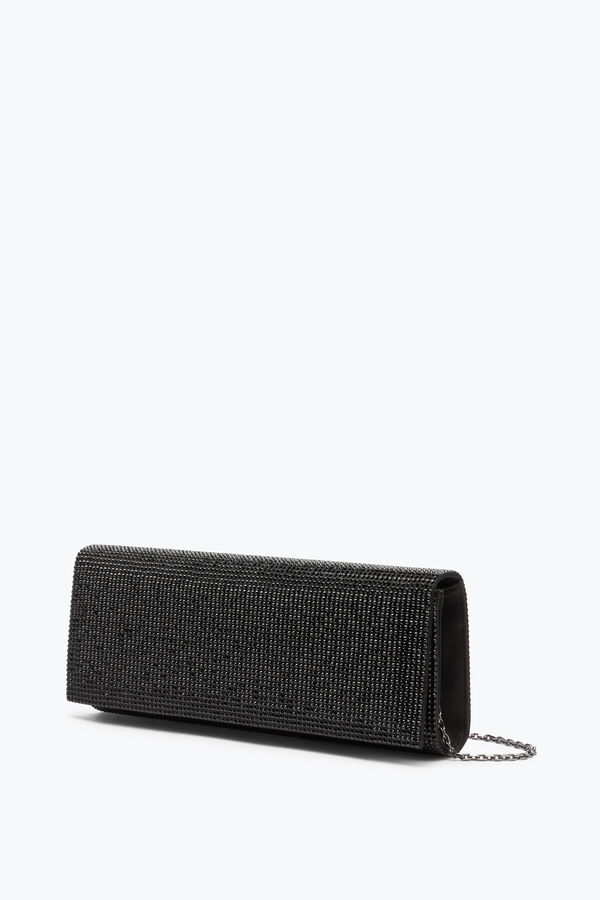 jeweled zafira svart clutch med alla-Över kristaller rene caovilla