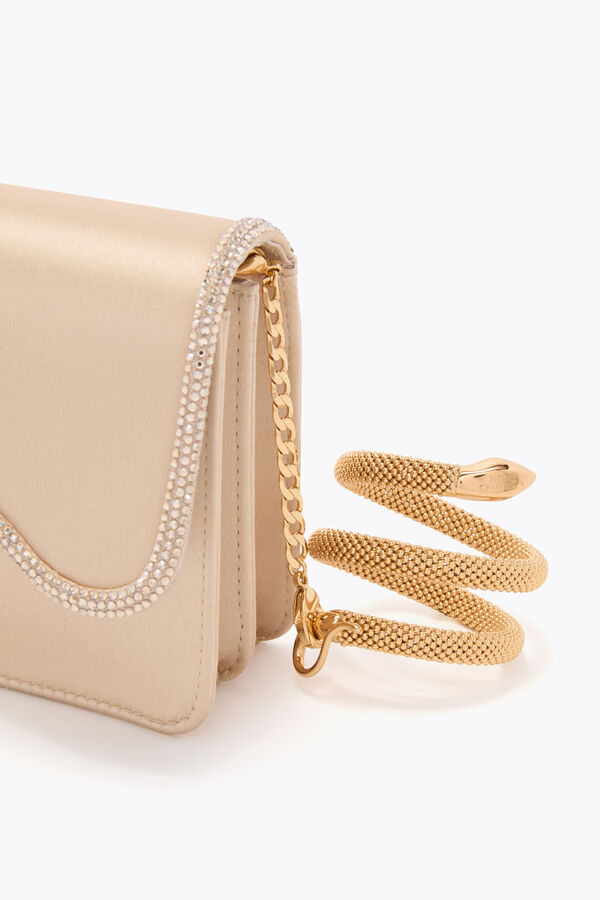 jeweled onda guld koppling rene caovilla