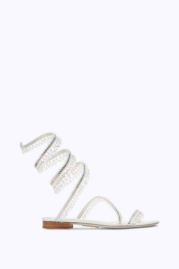 jeweled ljuskrona crystal elfenben sandal 10 rene caovilla