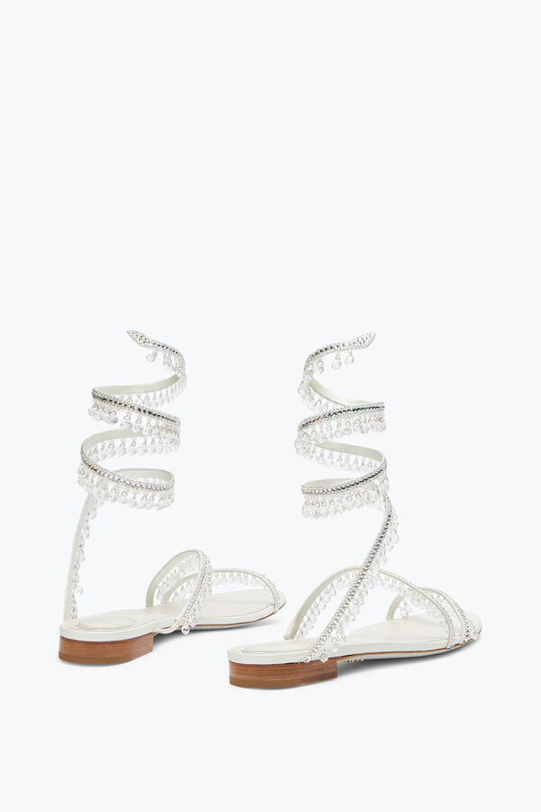 jeweled ljuskrona crystal elfenben sandal 10 rene caovilla
