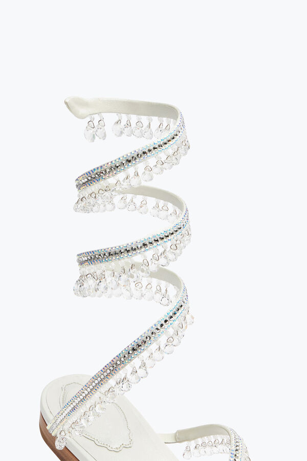 jeweled ljuskrona crystal elfenben sandal 10 rene caovilla