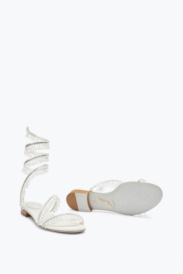 jeweled ljuskrona crystal elfenben sandal 10 rene caovilla