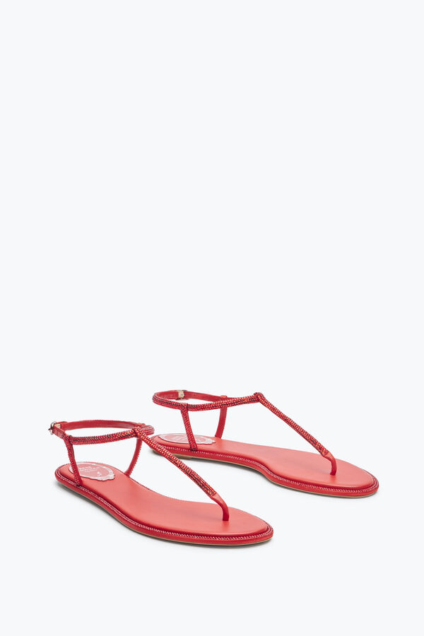 jeweled diana crystal red sandal 10 rene caovilla