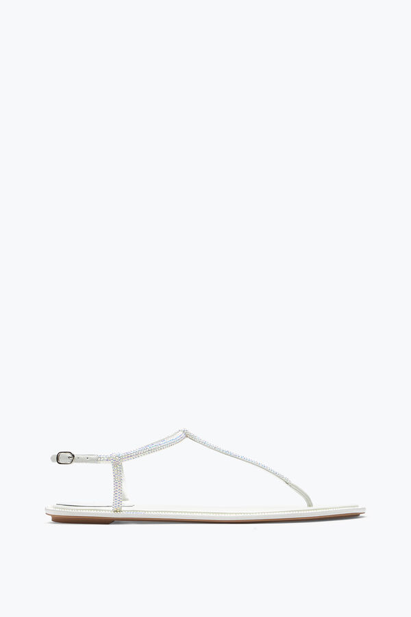 jeweled diana vit sandal med kristaller 10 rene caovilla