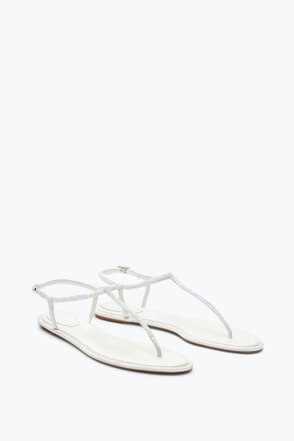 jeweled diana vit sandal med kristaller 10 rene caovilla