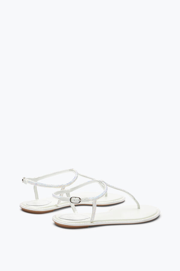 jeweled diana vit sandal med kristaller 10 rene caovilla