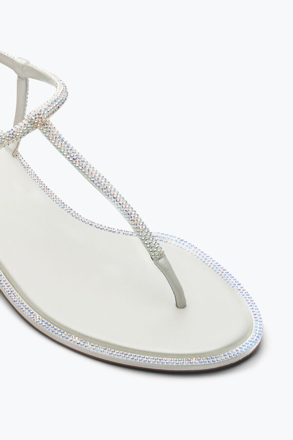 jeweled diana vit sandal med kristaller 10 rene caovilla