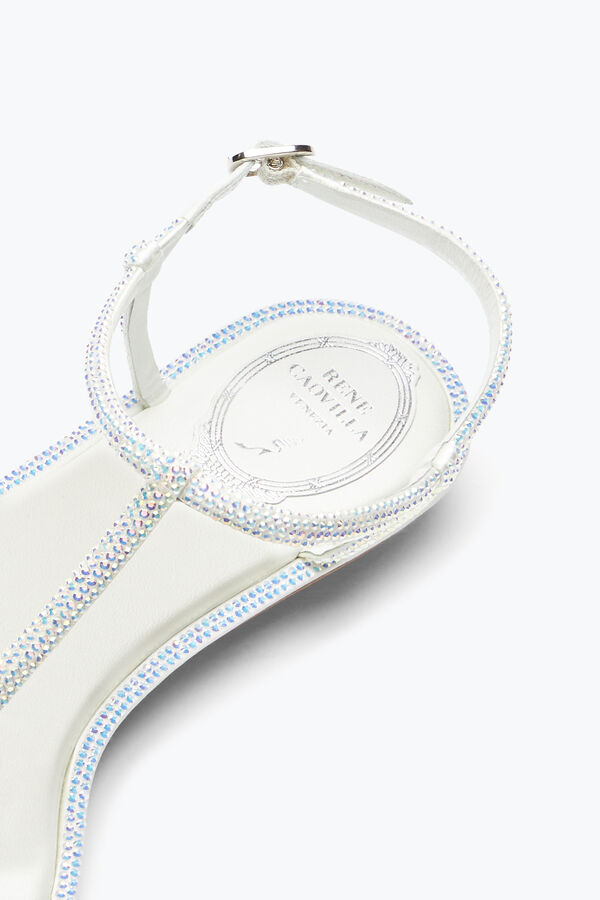 jeweled diana vit sandal med kristaller 10 rene caovilla