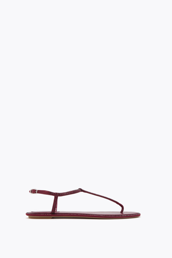 jeweled diana bourgogne sandal med kristaller 10 rene caovilla