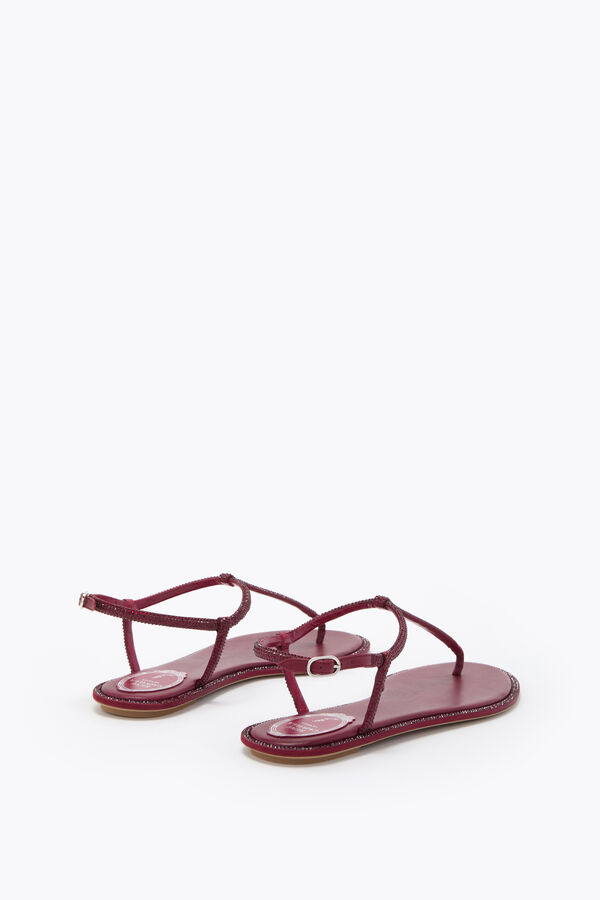 jeweled diana bourgogne sandal med kristaller 10 rene caovilla