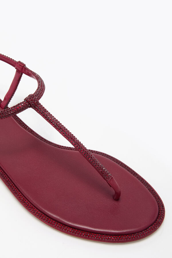 jeweled diana bourgogne sandal med kristaller 10 rene caovilla