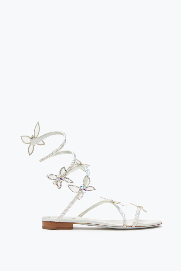 jeweled butterflower crystal elfenben sandal 10 rene caovilla