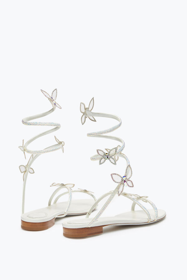 jeweled butterflower crystal elfenben sandal 10 rene caovilla