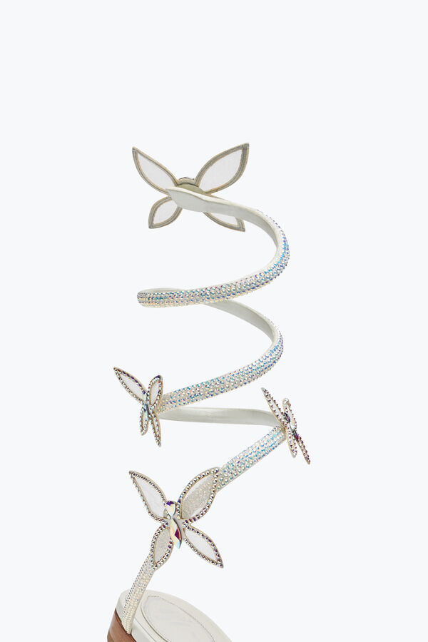 jeweled butterflower crystal elfenben sandal 10 rene caovilla