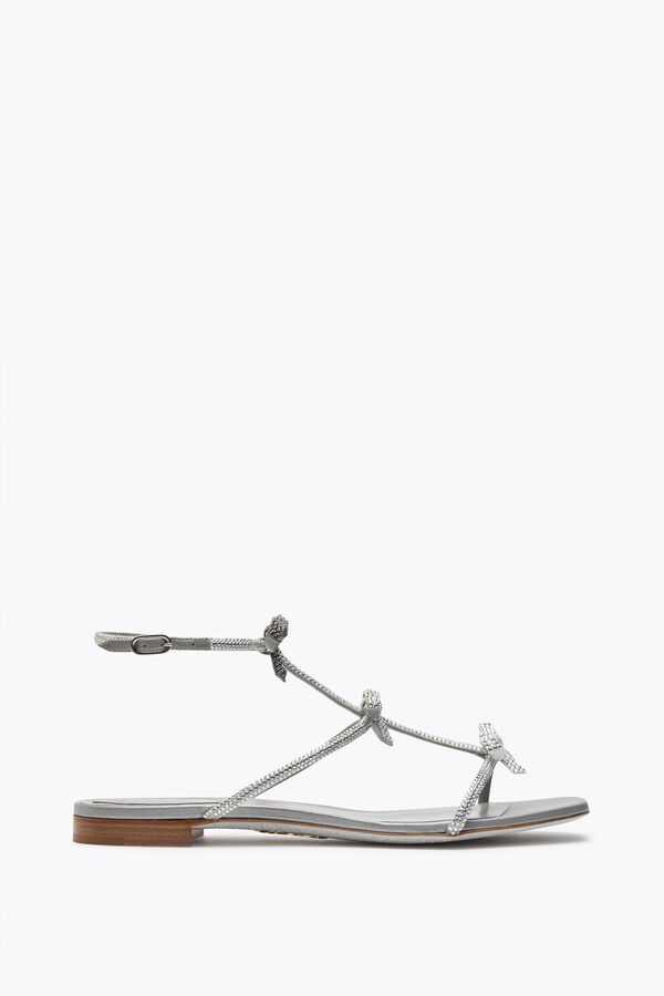 jeweled caterina crystal pearl grå sandal 10 rene caovilla