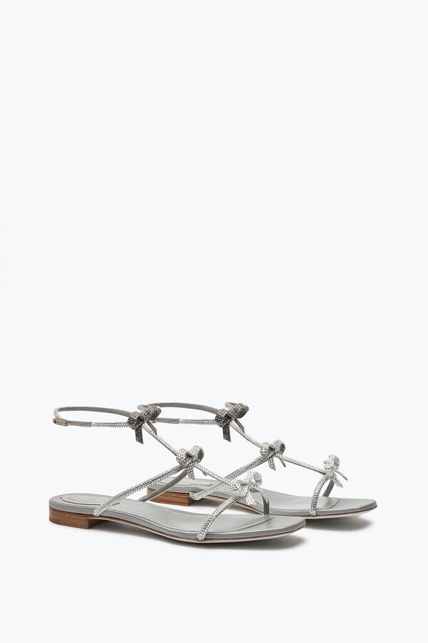 jeweled caterina crystal pearl grå sandal 10 rene caovilla