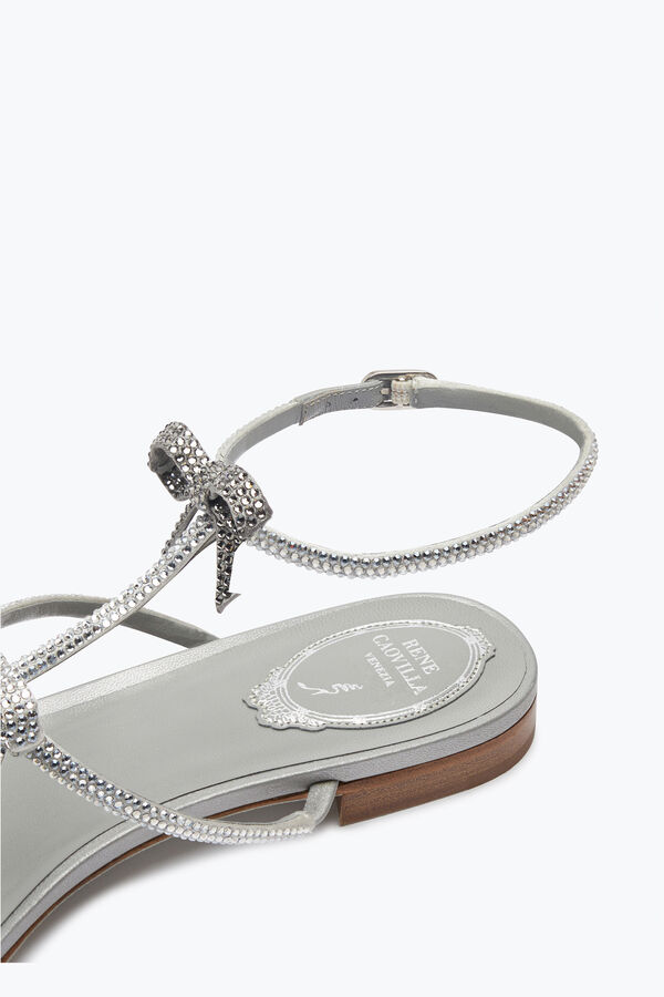 jeweled caterina crystal pearl grå sandal 10 rene caovilla