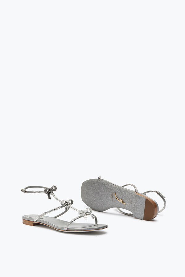 jeweled caterina crystal pearl grå sandal 10 rene caovilla