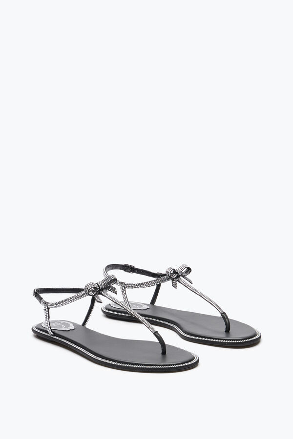 jeweled caterina svart rem sandal 10 rene caovilla
