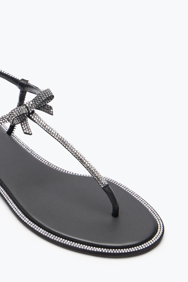 jeweled caterina svart rem sandal 10 rene caovilla