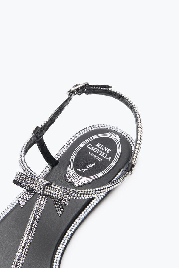 jeweled caterina svart rem sandal 10 rene caovilla