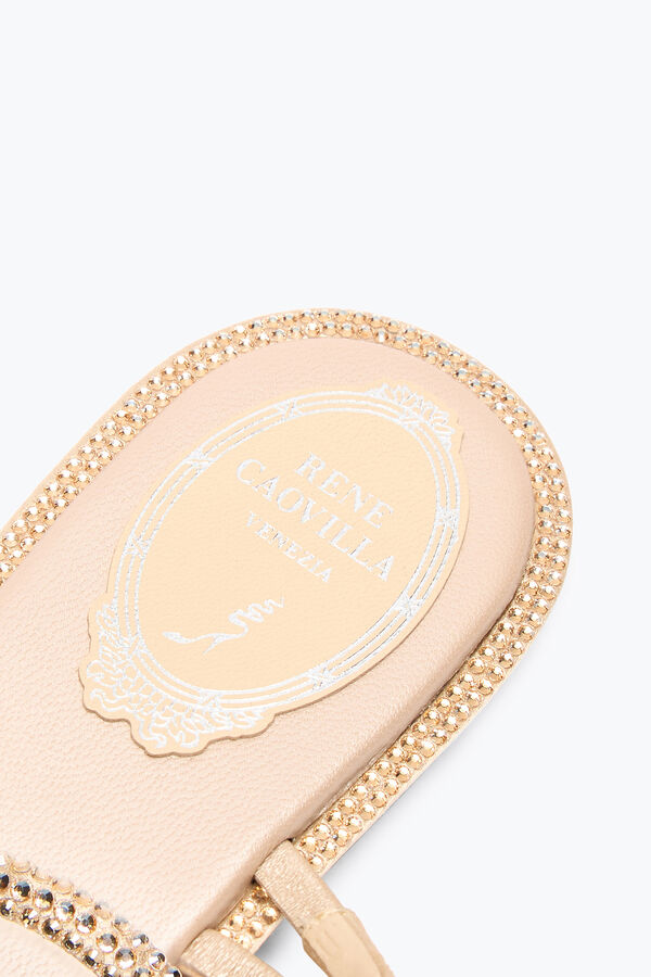 jeweled flÄta naken platt sandal 10 rene caovilla