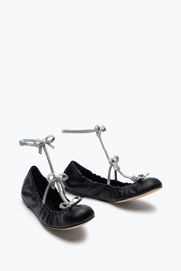 jeweled caterina svart och silver ballerina 10 rene caovilla