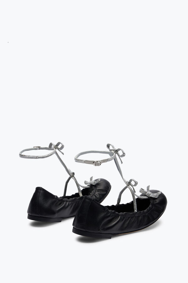 jeweled caterina svart och silver ballerina 10 rene caovilla