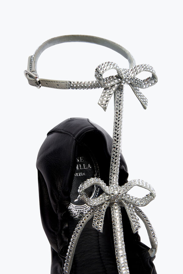 jeweled caterina svart och silver ballerina 10 rene caovilla