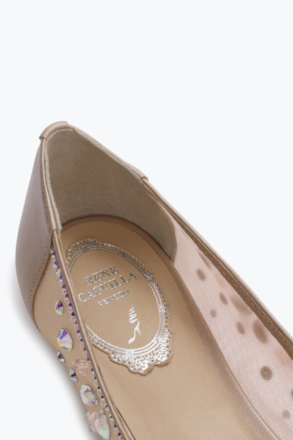 jeweled cinderella champagne ballerina 10 rene caovilla